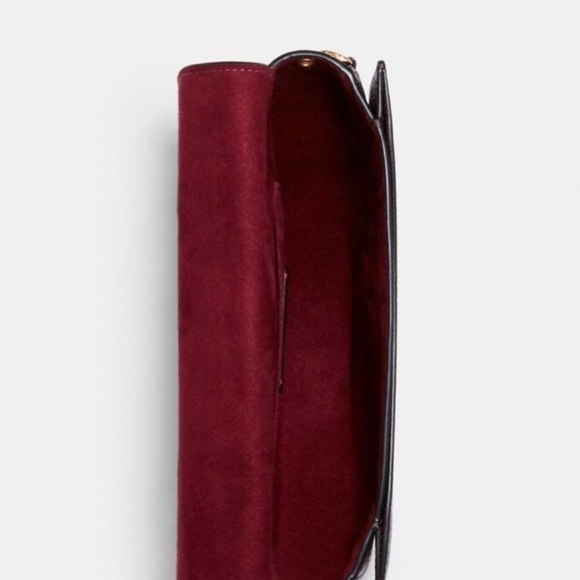 Coach Ellen Crossbody Daisy Applique In Oxblood - Picture 4 of 13